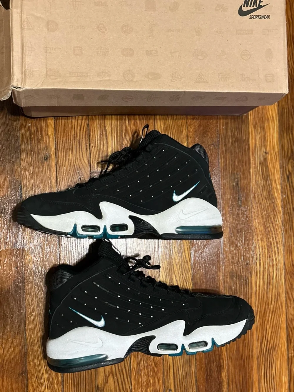 Nike Air Griffey Max II Fresh Water 442171-001 Mens Size 13 Black White Teal